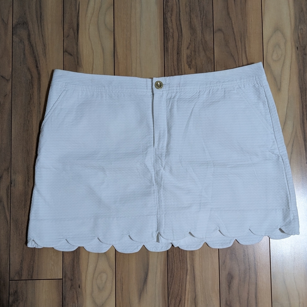 EUC! Lilly Pulitzer Colette Skort Resort White Size 16